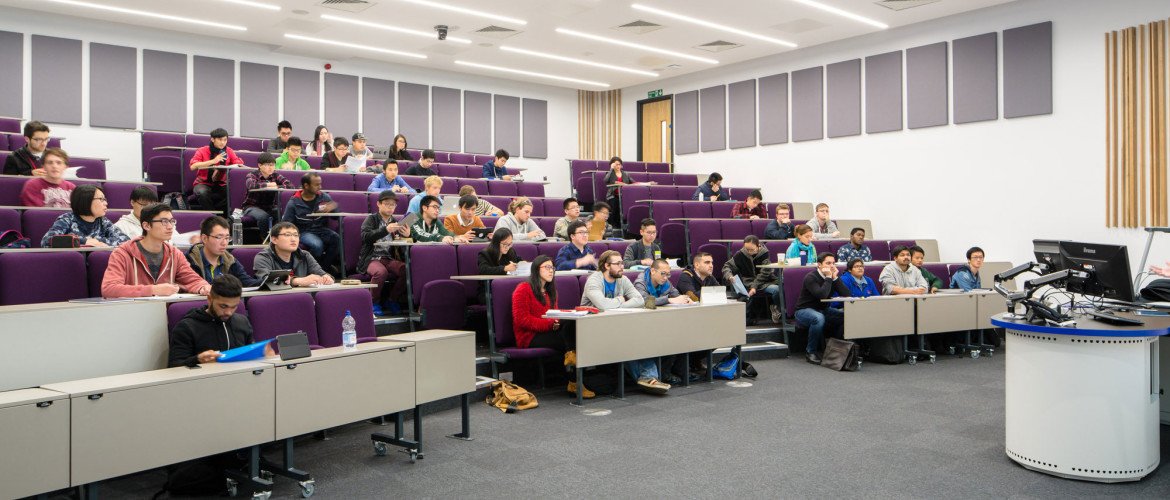 students in lecture theatre