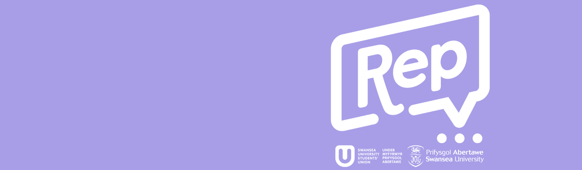 Rep logo on a purple background