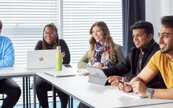 Group of students sitting in a classroom