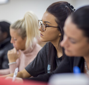 Students in a lecture