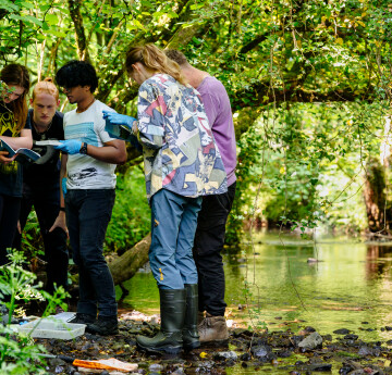 students on field trip 